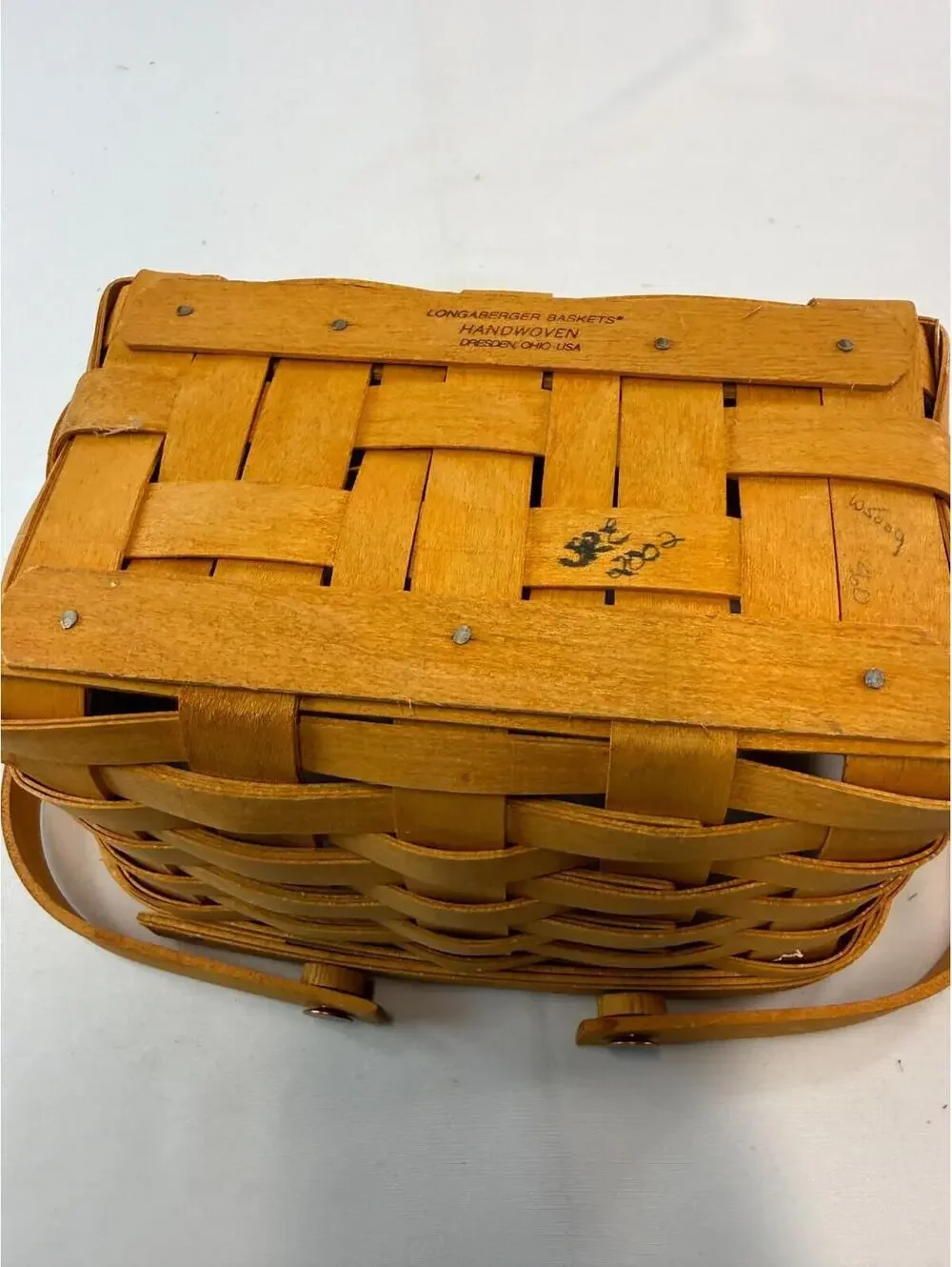 2002 Longaberger Little Market Basket 7.75